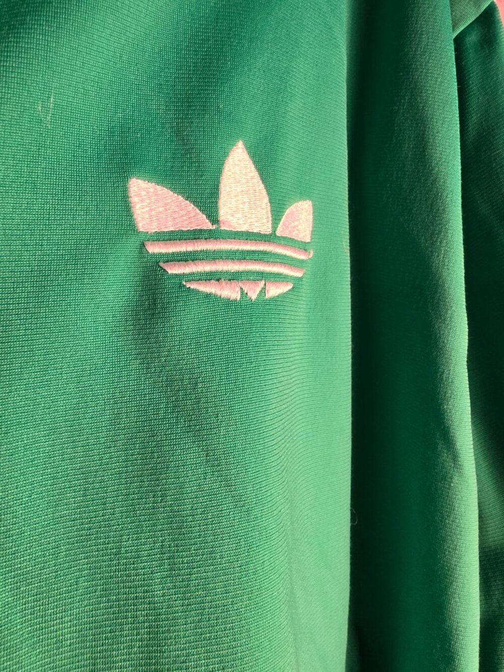 📌 Vintage Adidas Originals Firebird Green Track Jacket L - Picture 7 of 8